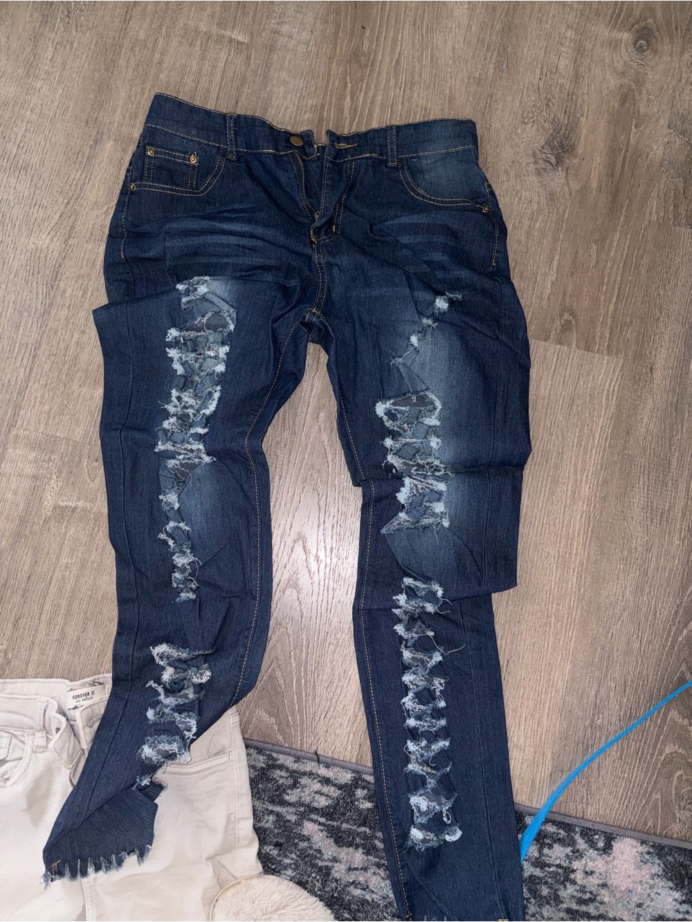YMI Distressed Ripped Skinny Jeans – Size L